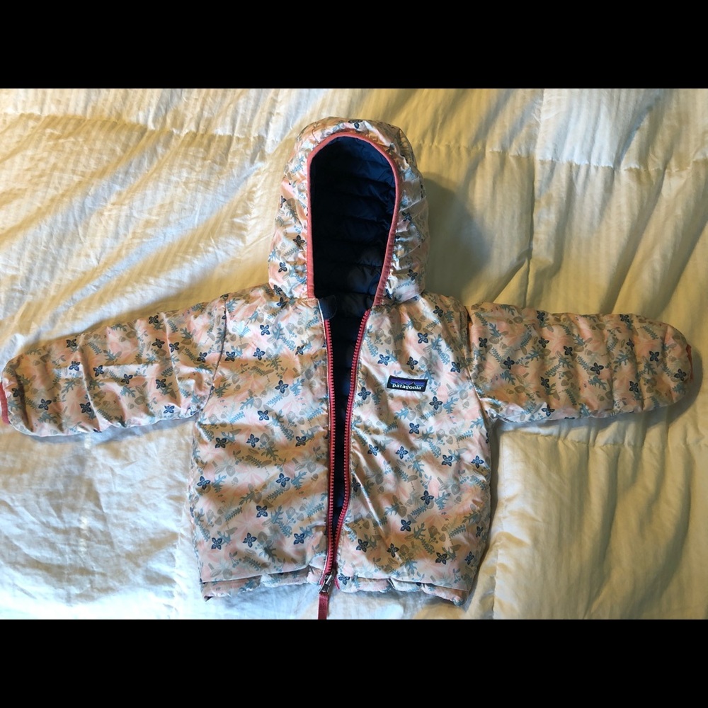 Patagonia-Baby Reversible Down Sweater Hoody 2T